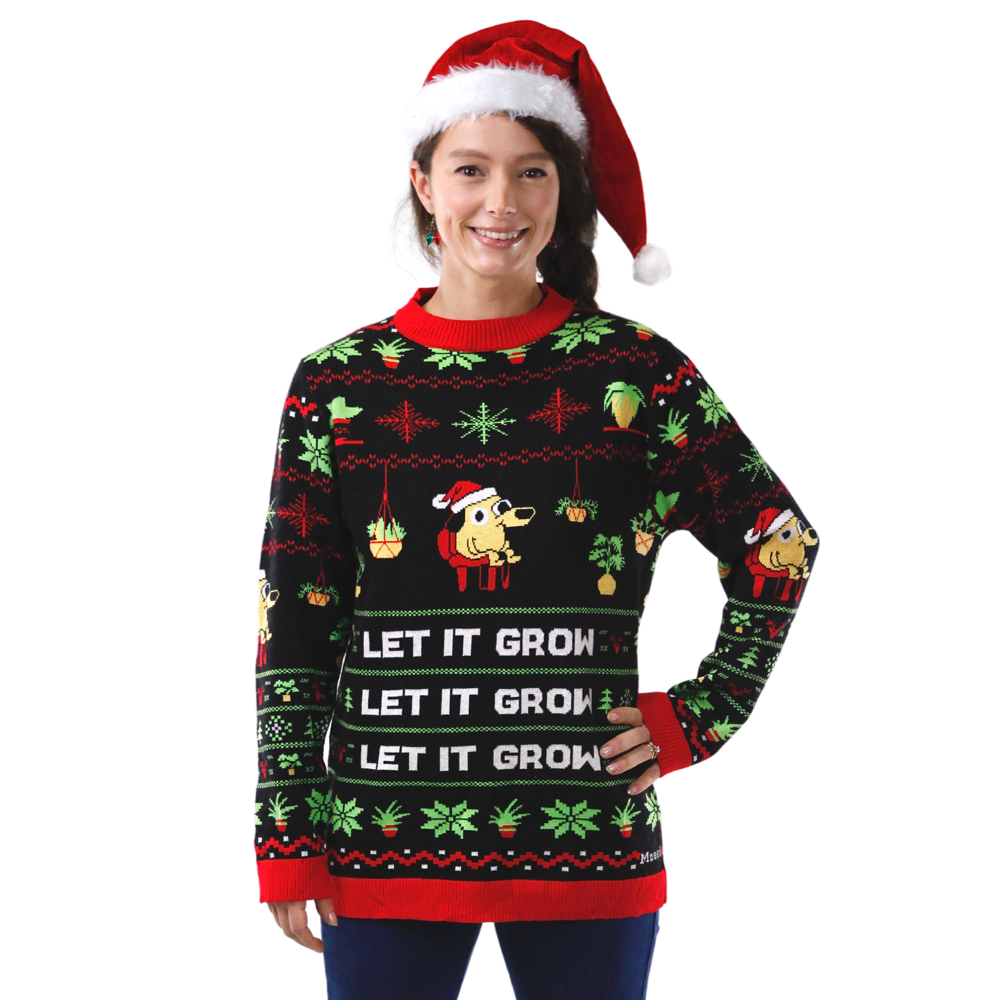 LET IT GROW - Ugly Plantmas Sweater Mossify