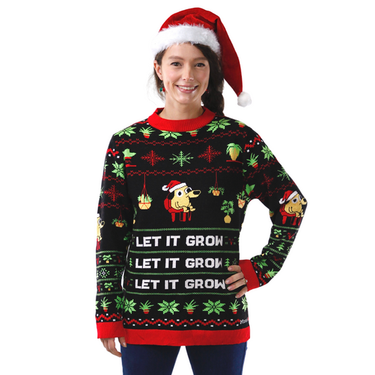 LET IT GROW - Ugly Plantmas Sweater Mossify