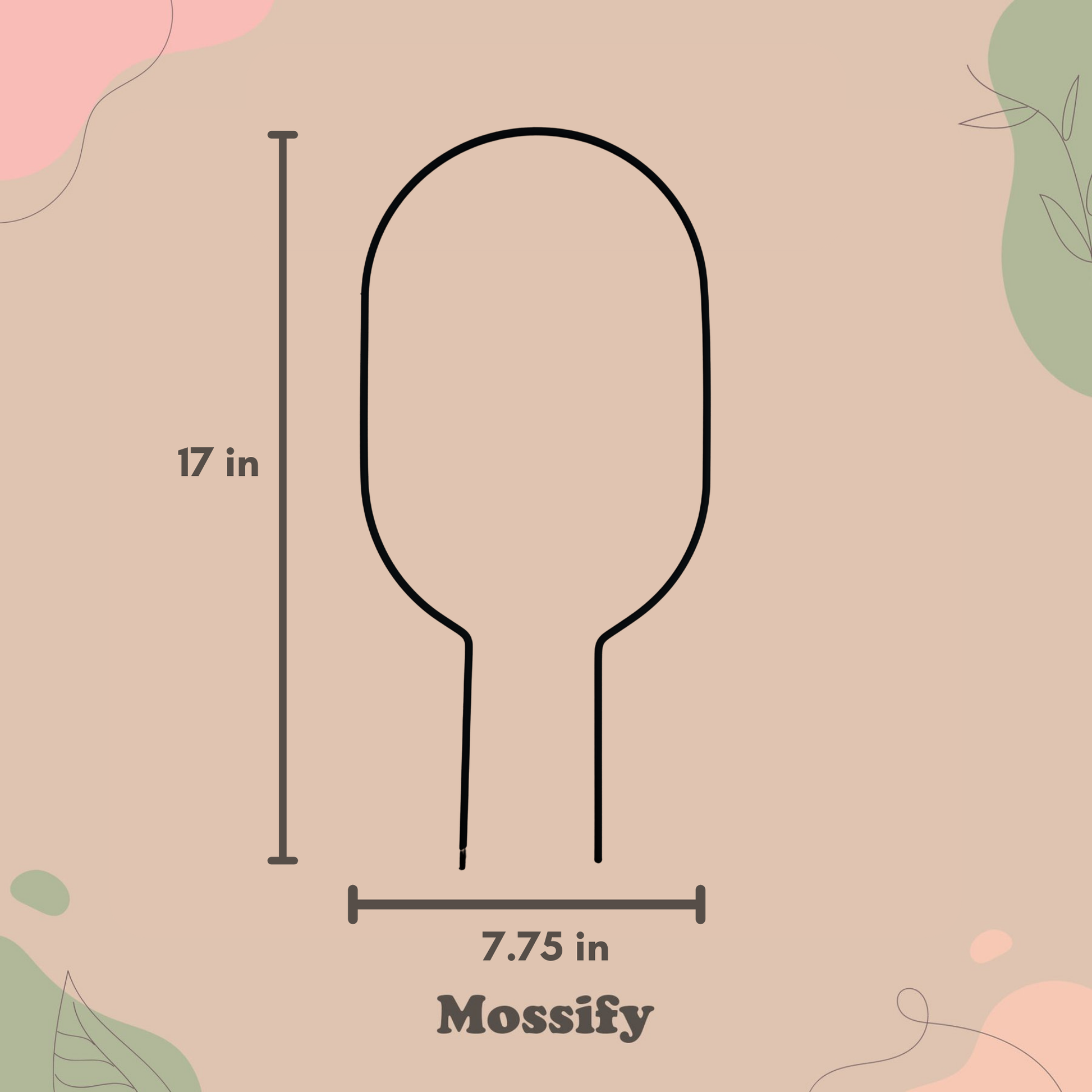 "Oval" Metal Trellis Mossify