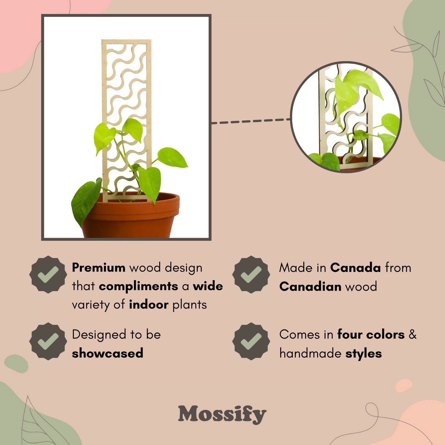 Copacabana Wooden Trellis Mossify