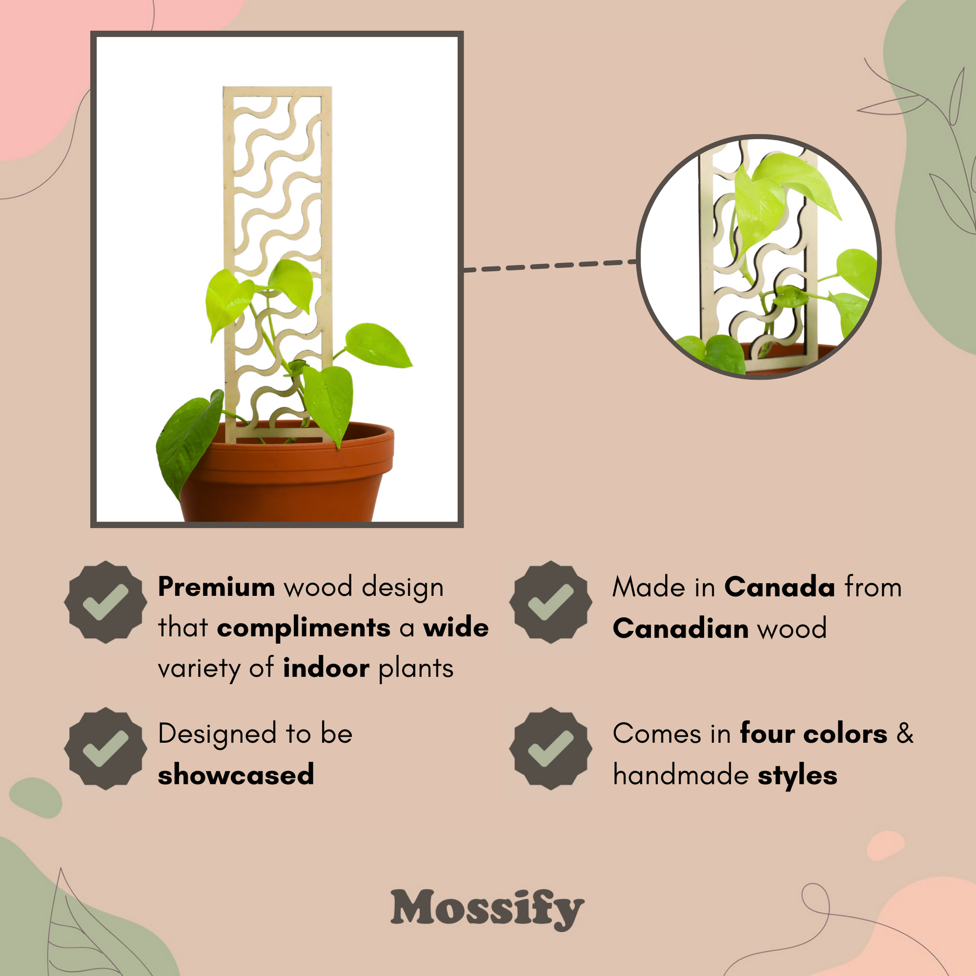Copacabana Wooden Trellis Mossify