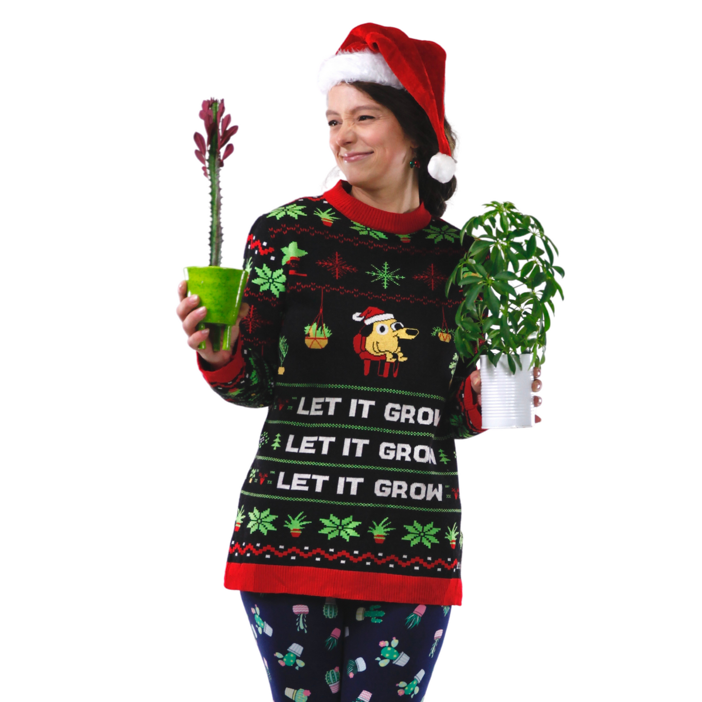 LET IT GROW - Ugly Plantmas Sweater Mossify