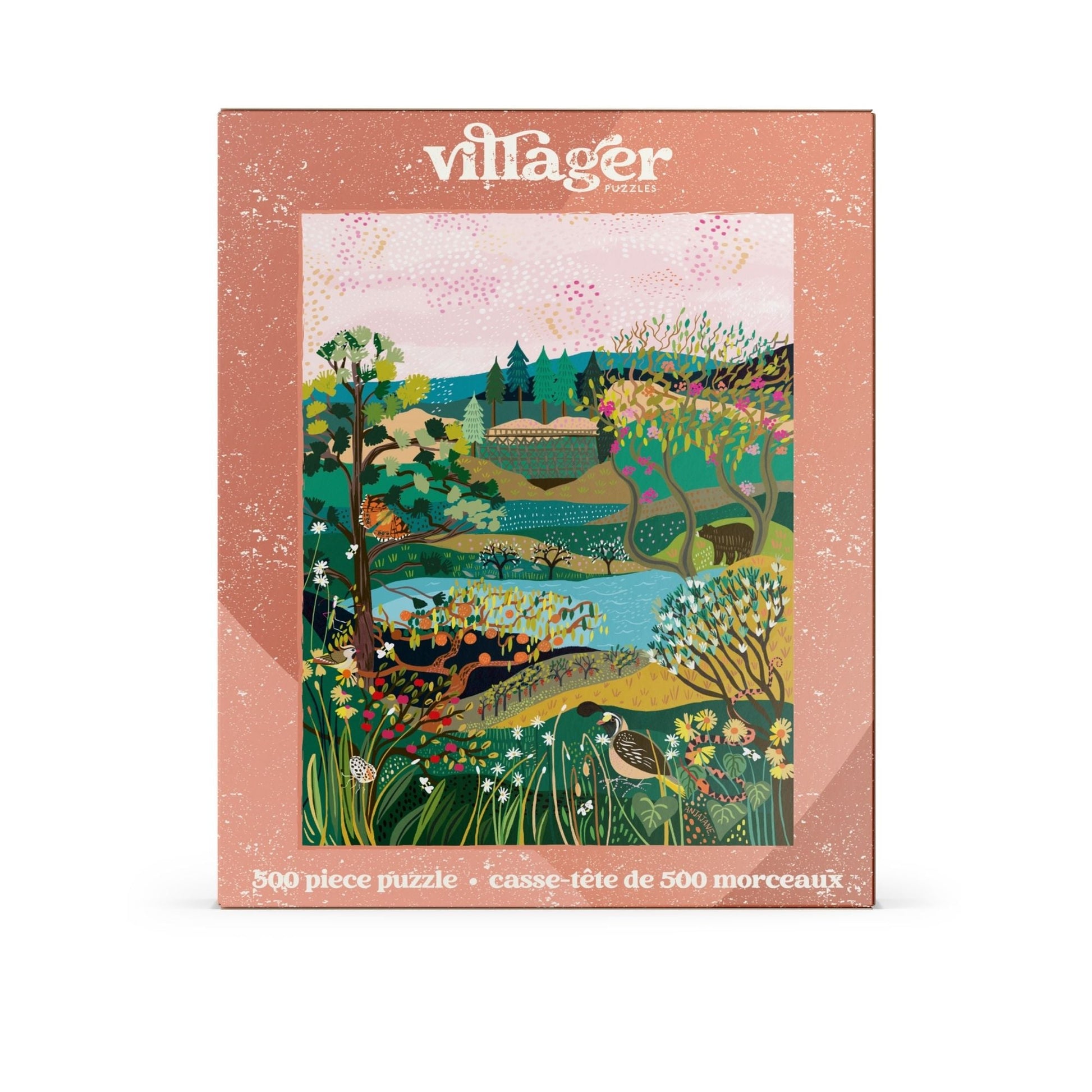 Okanagan Valley | 500-Piece Puzzle for Adults | Designed in Canada by Anja Jane Villager Puzzles