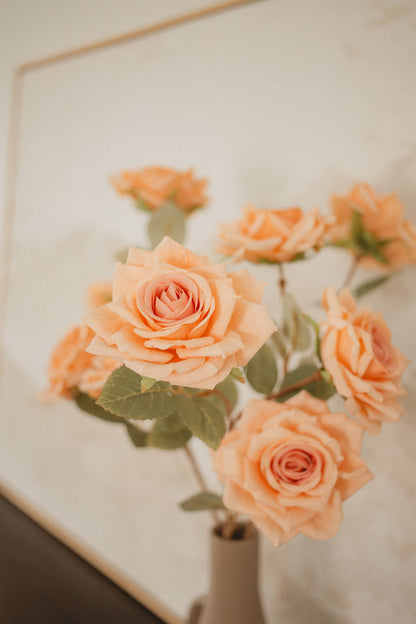 3 Blossom Rose Stem Eucalypt Co.