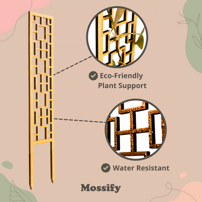 Tropical Squares Wooden Trellis Mossify