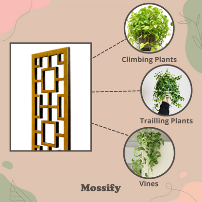 Tropical Squares Wooden Trellis Mossify