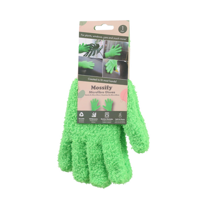 1 Pair Leaf Shining Microfiber Gloves Mossify