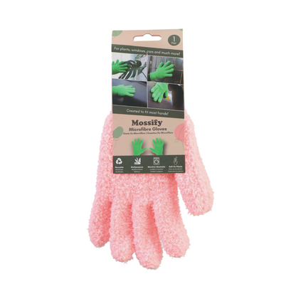 1 Pair Leaf Shining Microfiber Gloves Mossify