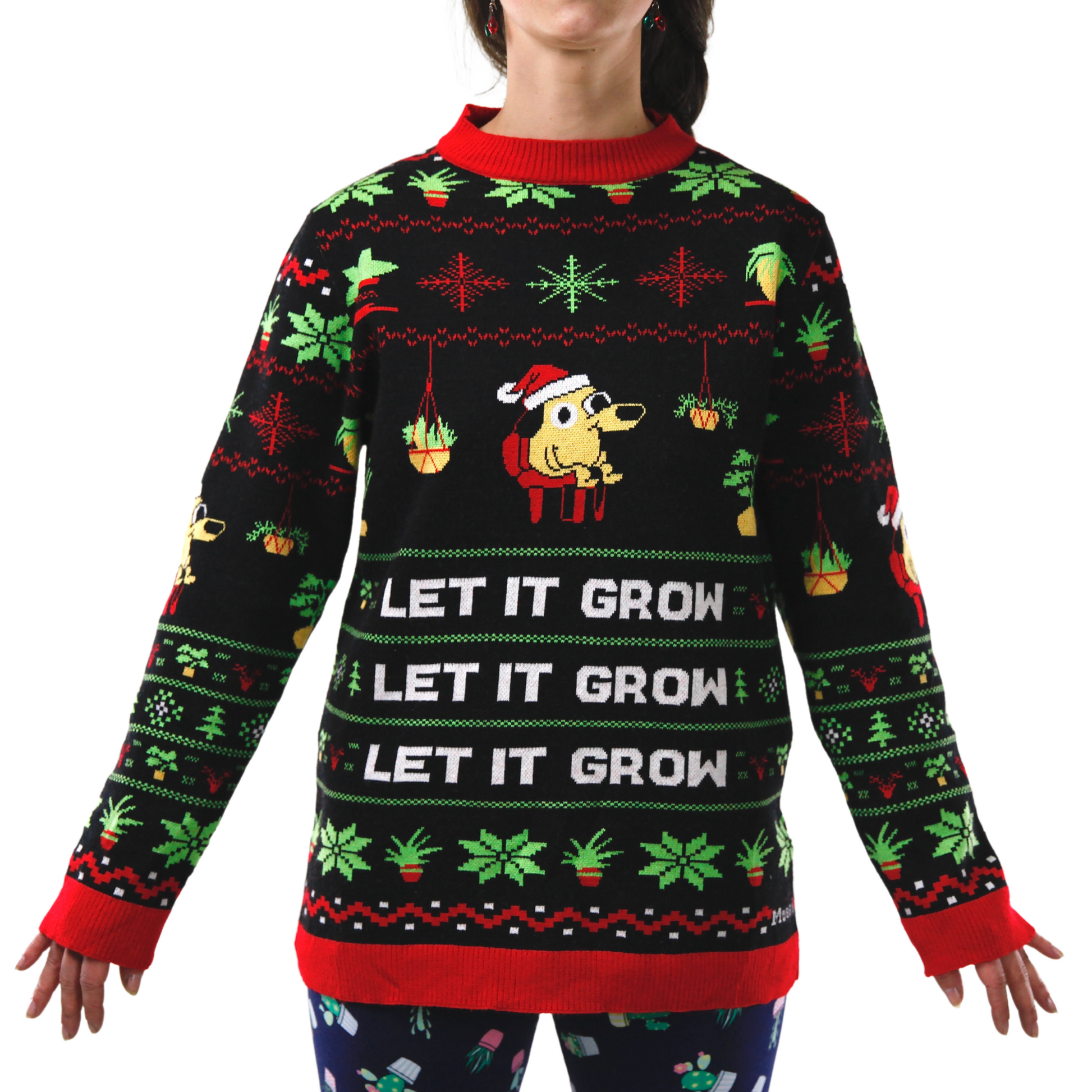 LET IT GROW - Ugly Plantmas Sweater Mossify