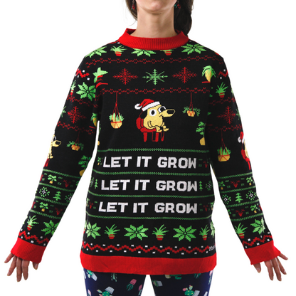 LET IT GROW - Ugly Plantmas Sweater Mossify