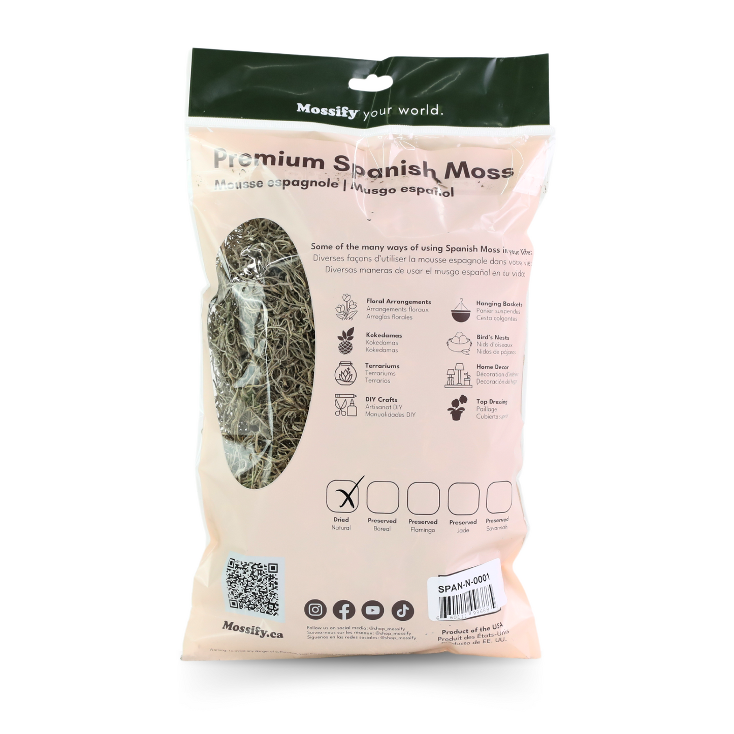 Premium Spanish Moss Mossify
