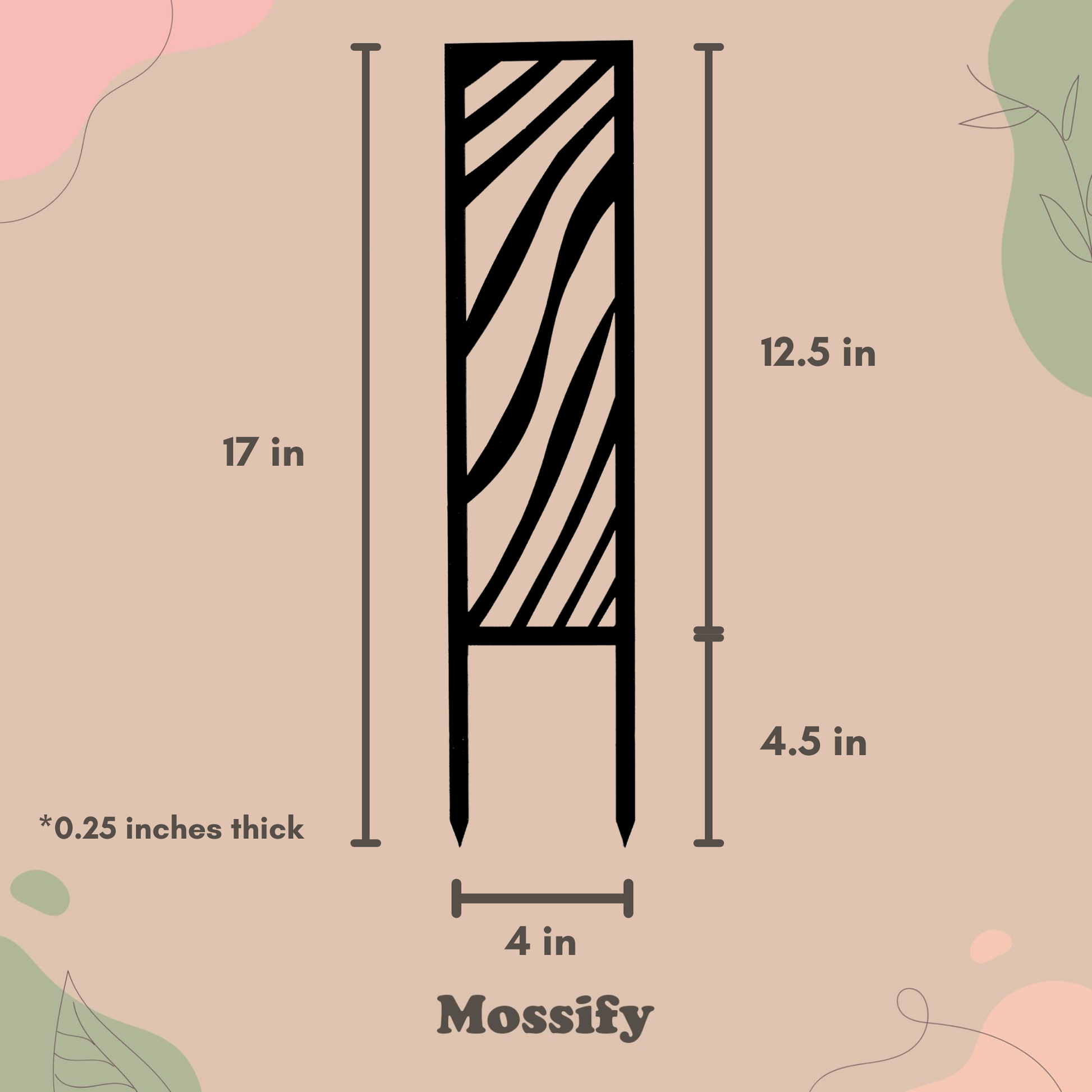 Zebra Wooden Trellis Mossify