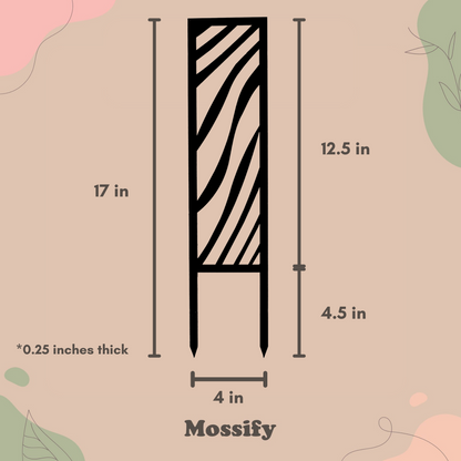 Zebra Wooden Trellis Mossify