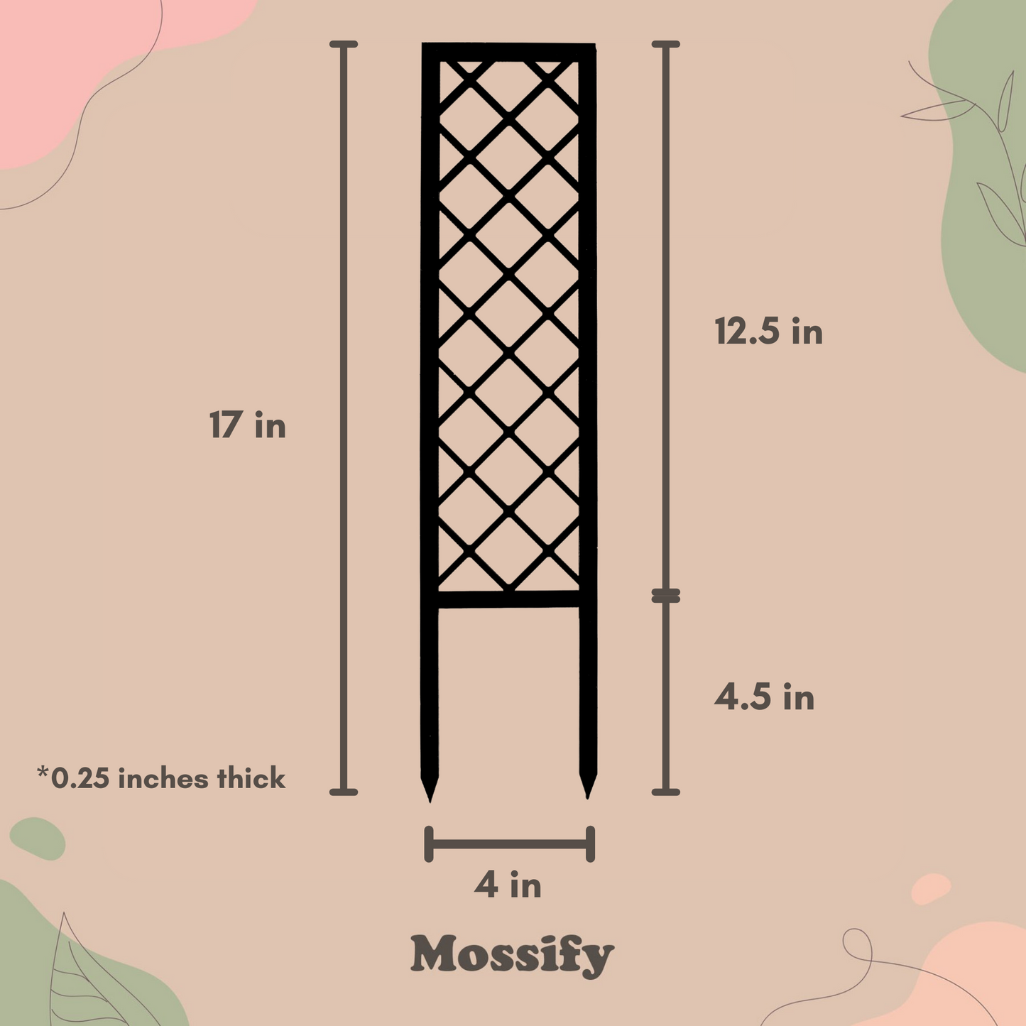 Cross-Hatch Wooden Trellis Mossify