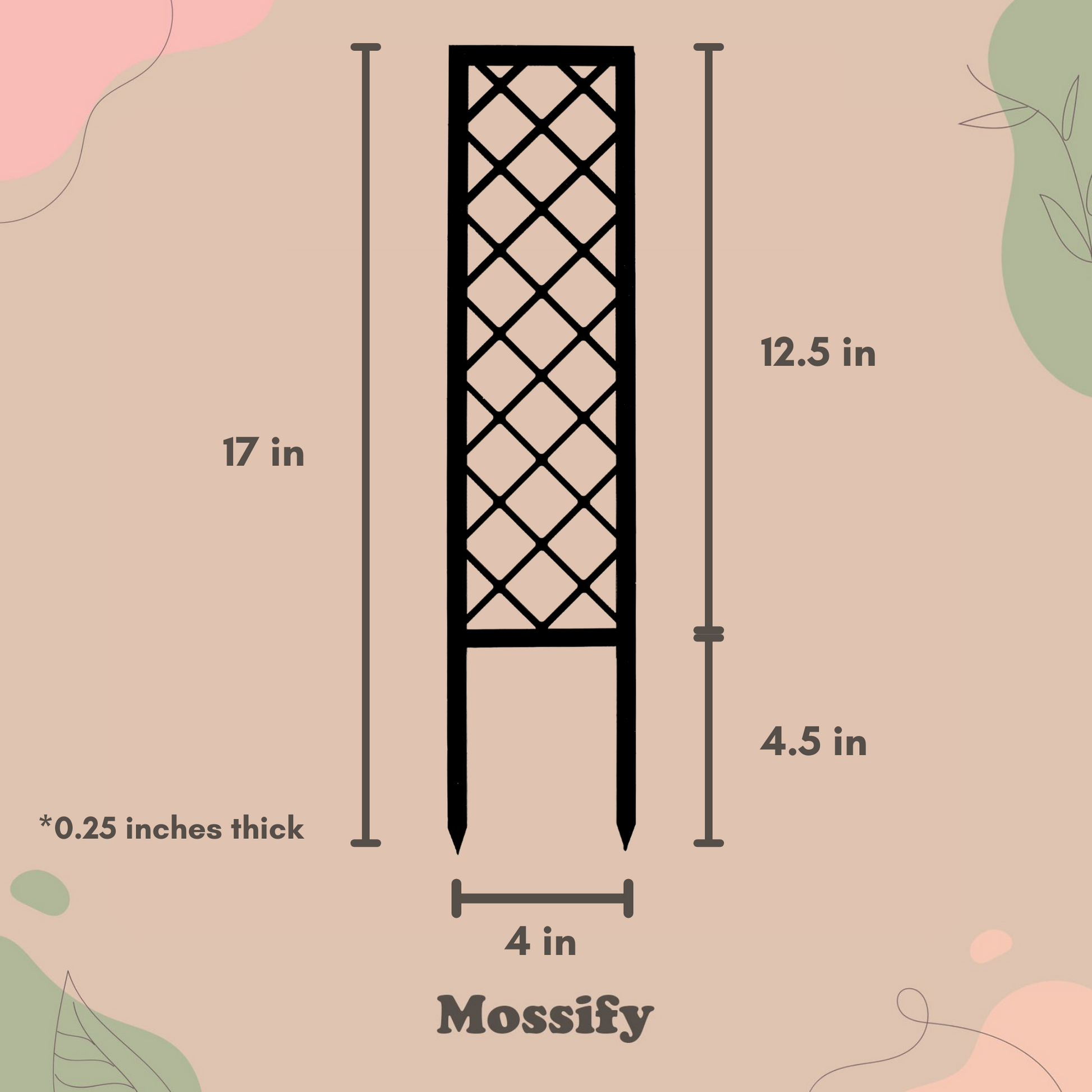 Cross-Hatch Wooden Trellis Mossify
