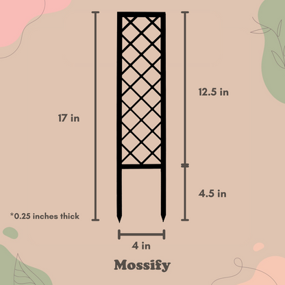 Cross-Hatch Wooden Trellis Mossify