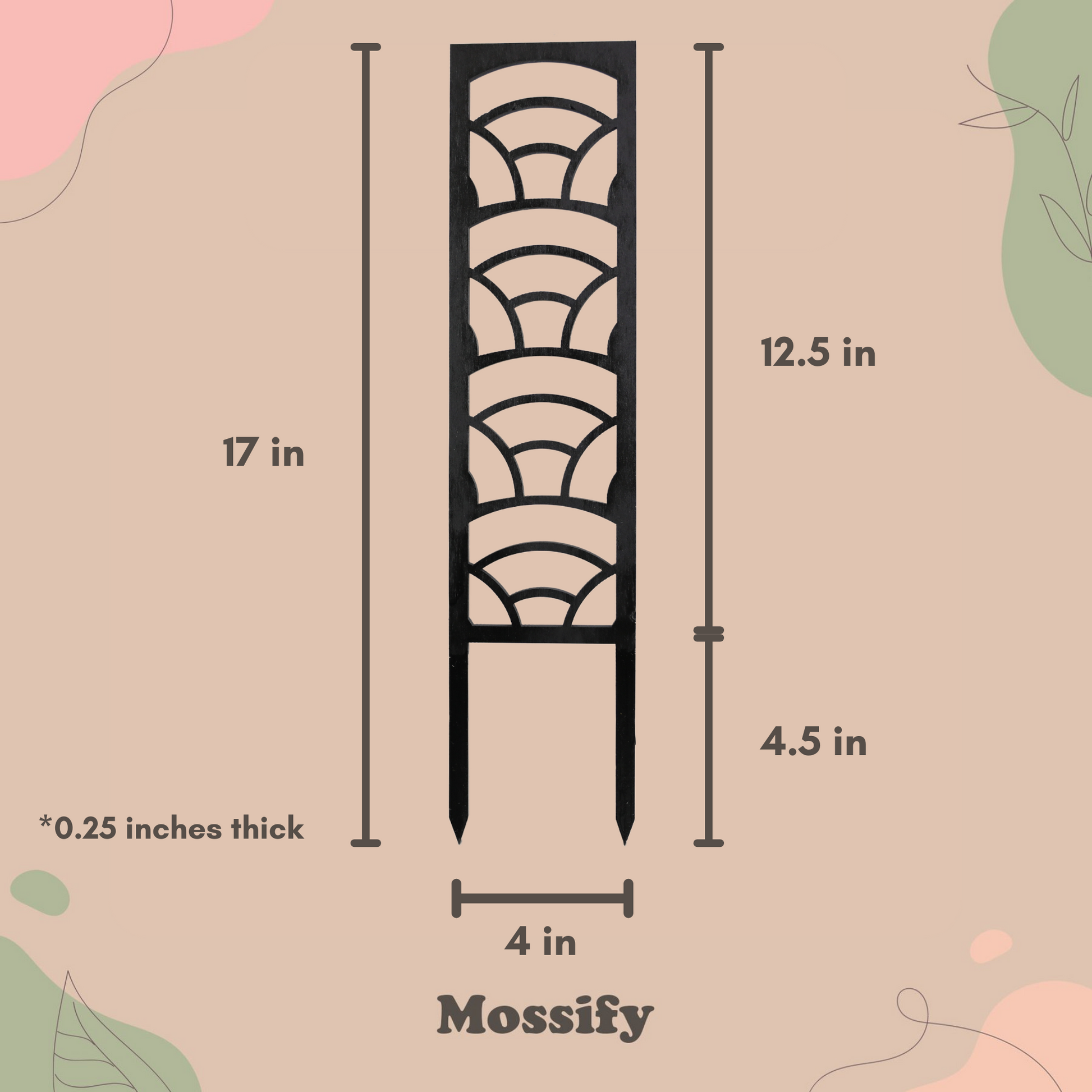 Rainbow Wooden Trellis Mossify
