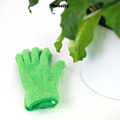 1 Pair Leaf Shining Microfiber Gloves Mossify
