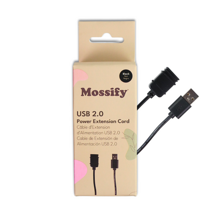 6' USB 2.0 Power Extension Cord Mossify