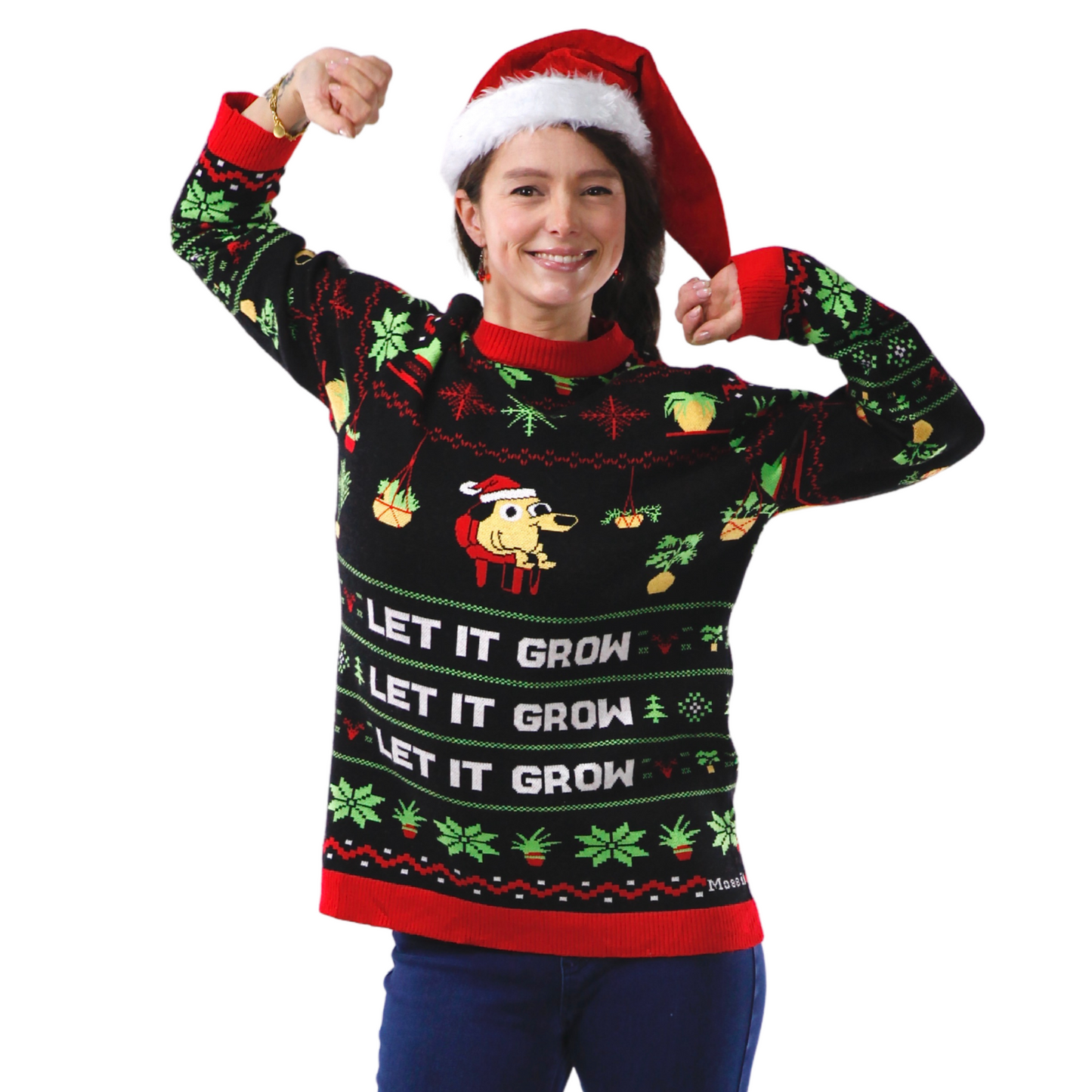 LET IT GROW - Ugly Plantmas Sweater Mossify