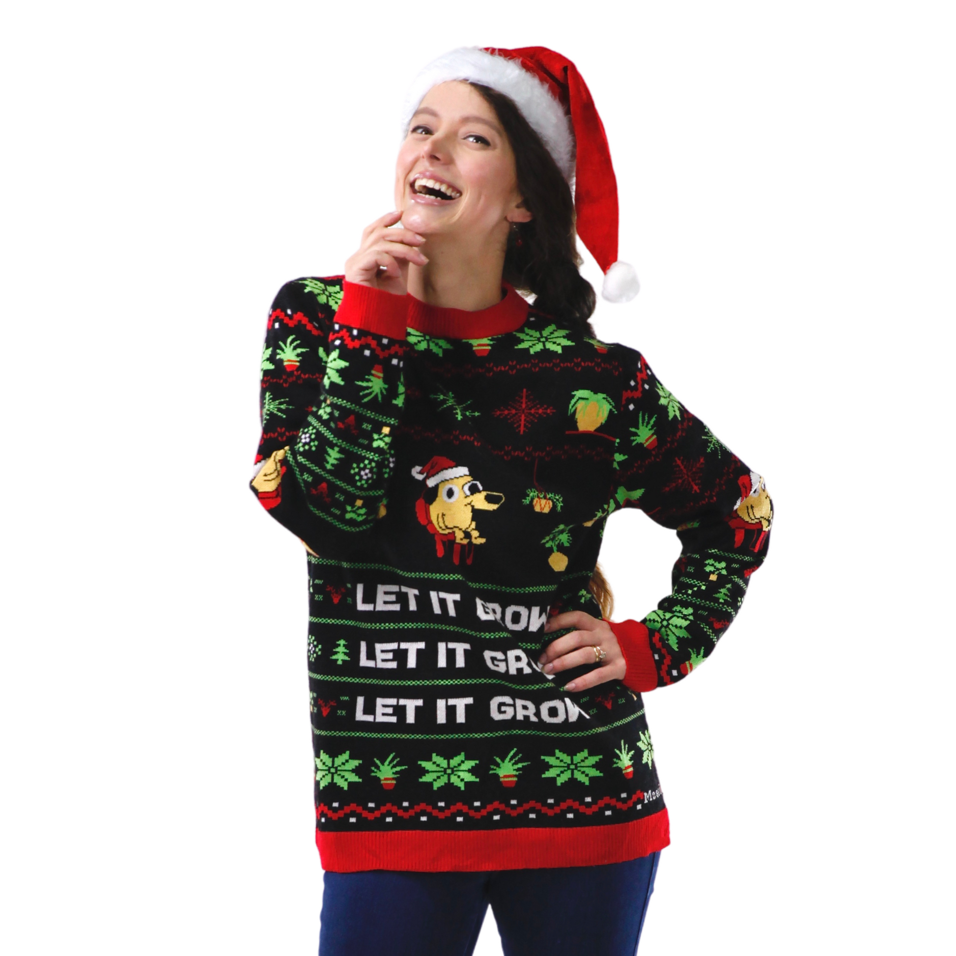 LET IT GROW - Ugly Plantmas Sweater Mossify