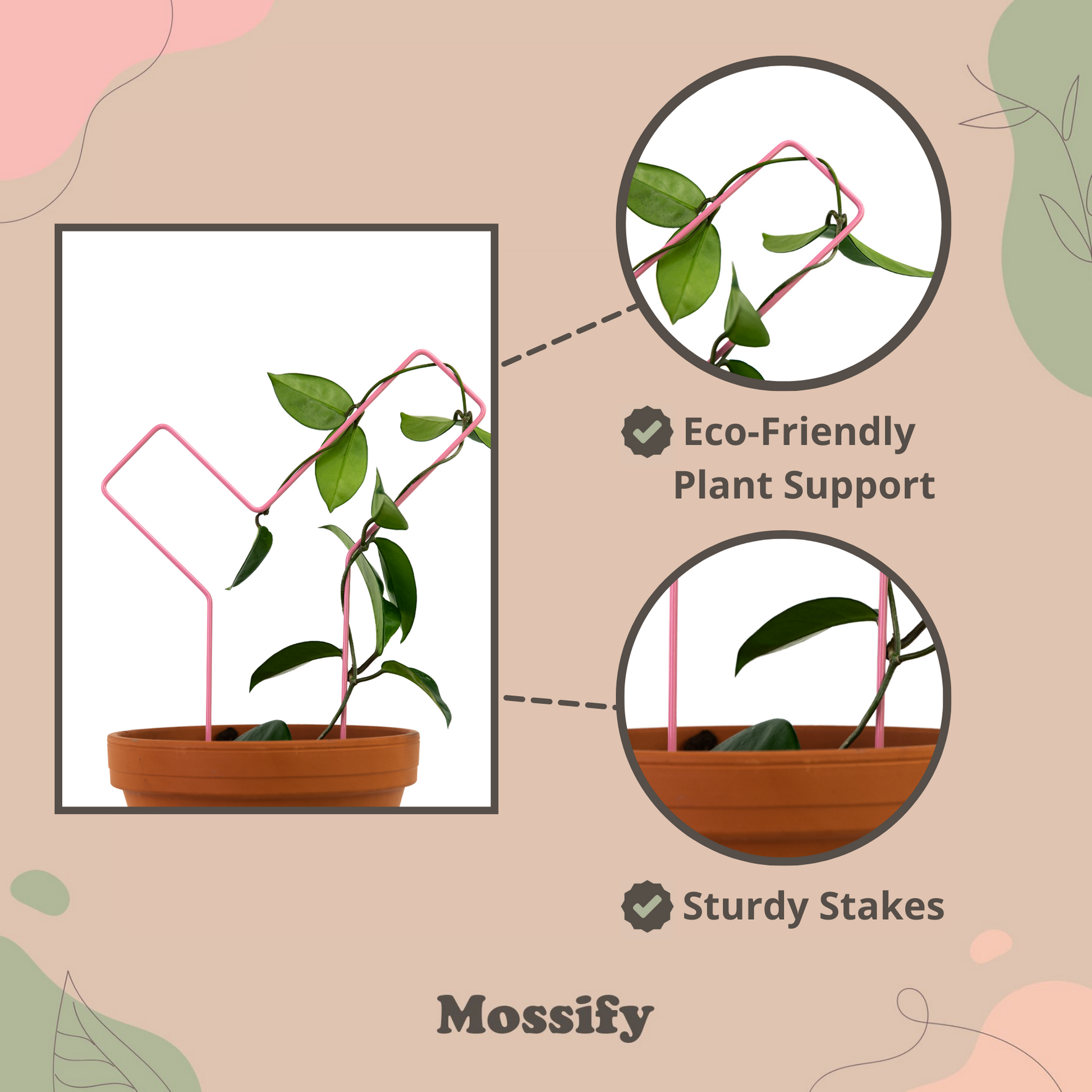 "Check Mark" Metal Trellis Mossify