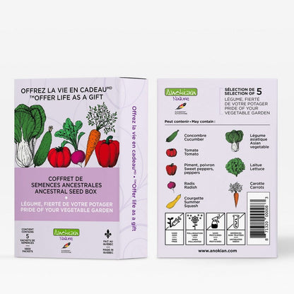 Coffret | Légumes – Fierté de votre potager Anokian Nature Inc.