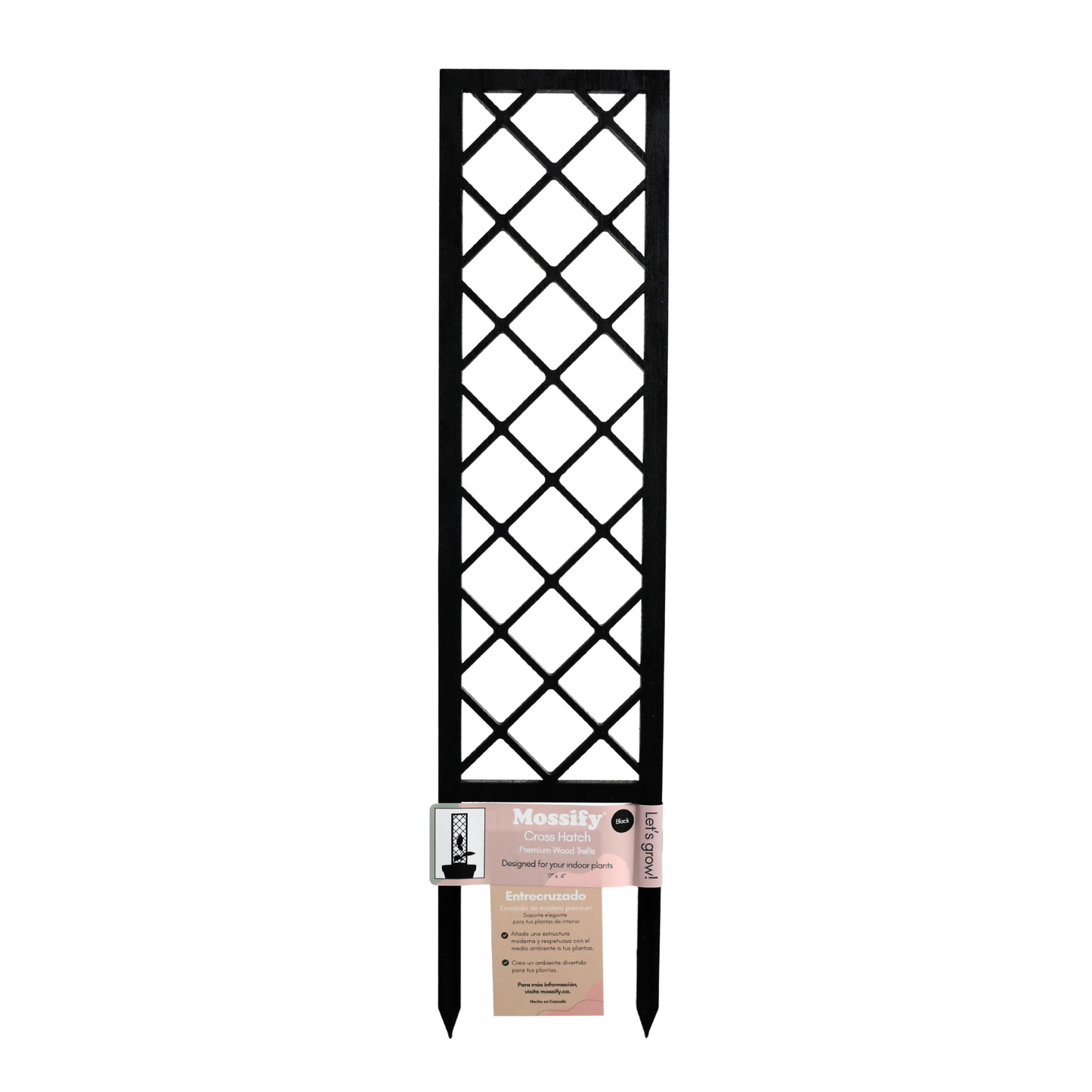 Cross-Hatch Wooden Trellis Mossify