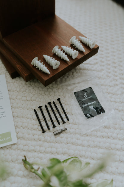 Wall Mounted Solid Wood Gallery Wall Plant Shelf — Woodland Brown (3 pack) Daniel's Plants