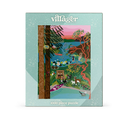 Salt Spring Island Swim | 1000-Piece Puzzle for Adults | Designed in Canada by Anja Jane Villager Puzzles
