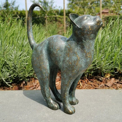 FélinArt™ : Statue de Chat Élégante