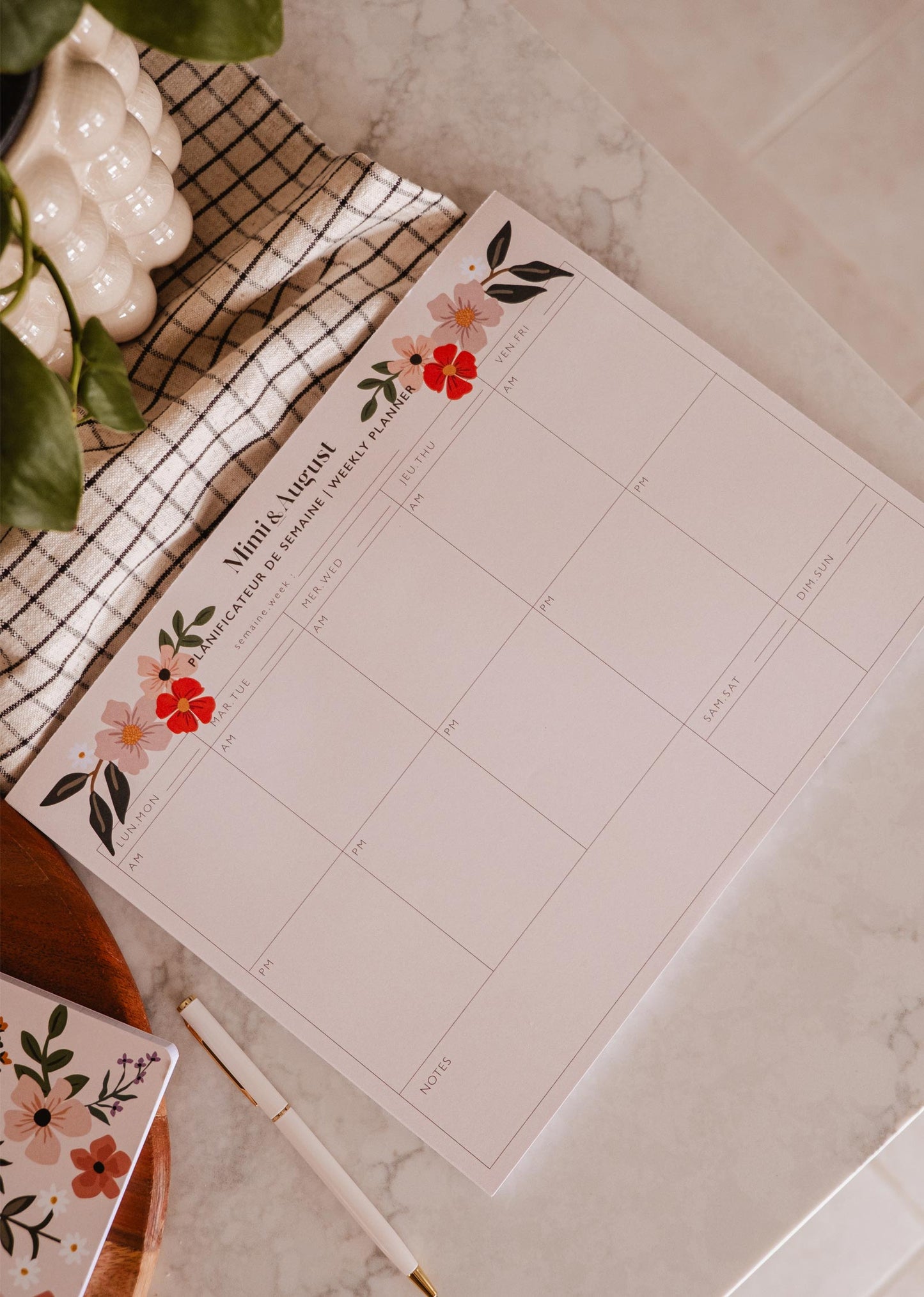 Flower Bomb - Weekly Planner Mimi & August