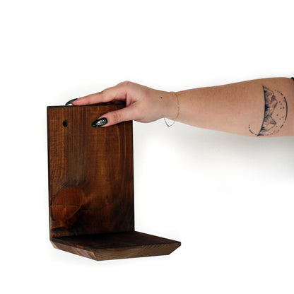 Wall Mounted Solid Wood Gallery Wall Plant Shelf — Woodland Brown (3 pack) Daniel's Plants