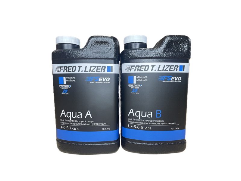 Fred T. Lizer™ - Kit d'engrais hydroponique, Aqua A et B Fred T Lizer