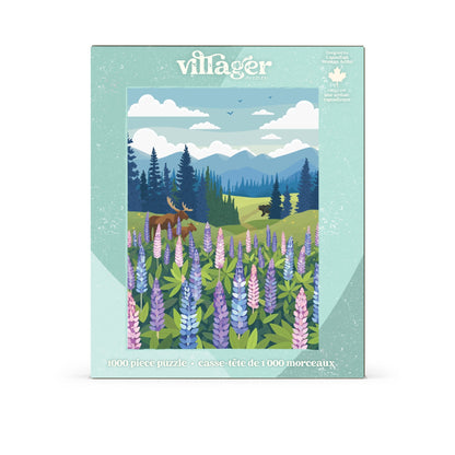 Lupines Meadow | 1000-Piece Puzzle for Adults | Designed in Canada by Diana Pinnell Villager Puzzles