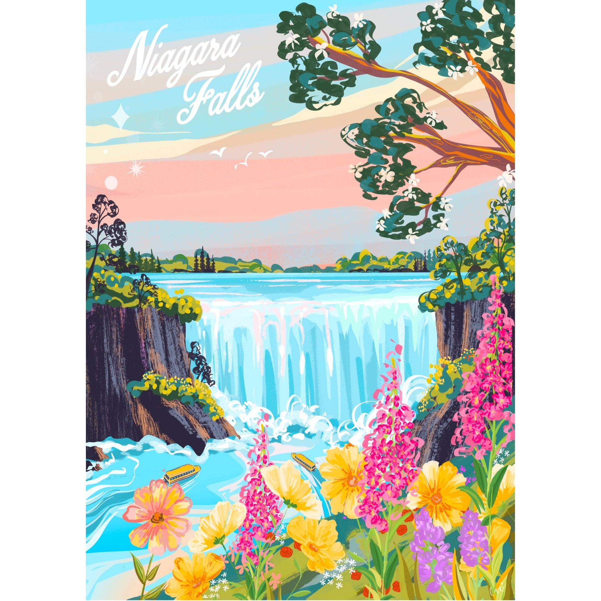 Niagara Falls | 500-Piece Puzzle for Adults | Designed in Canada by Capri Sadler Villager Puzzles