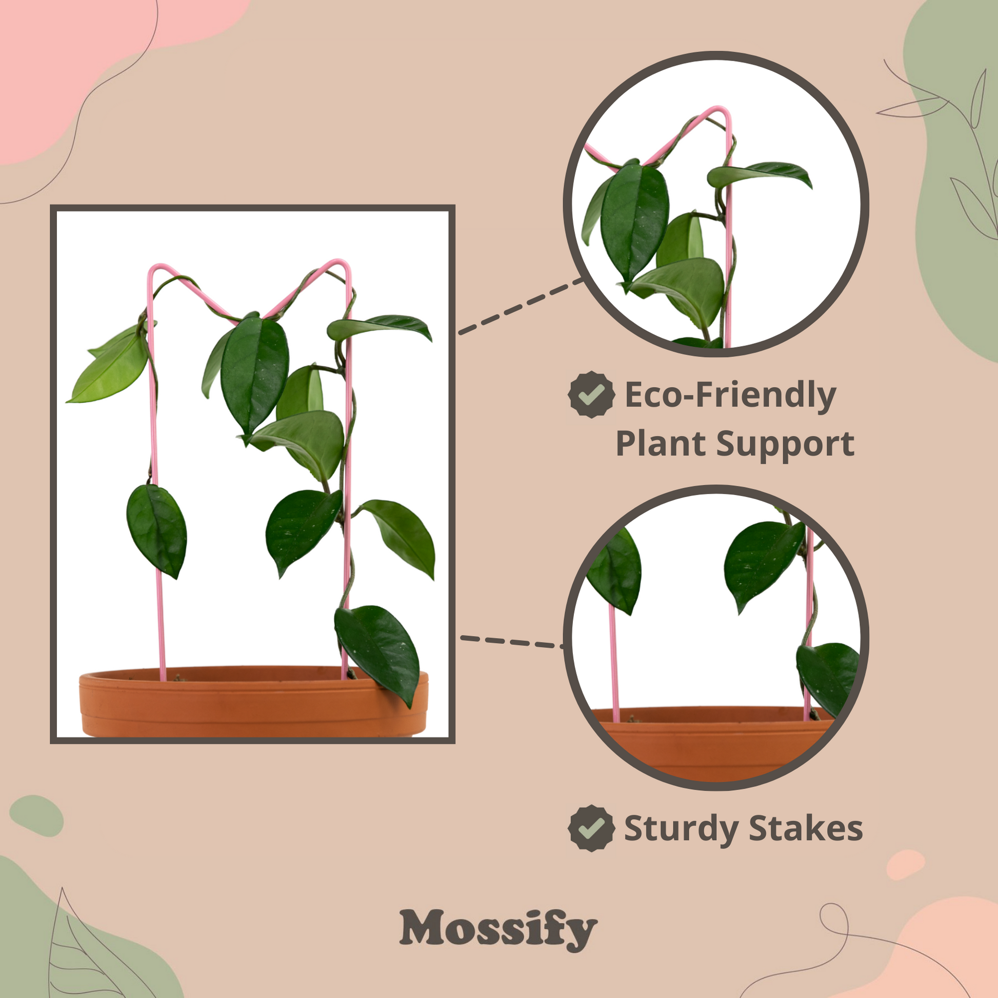 "M" Metal Trellis Mossify