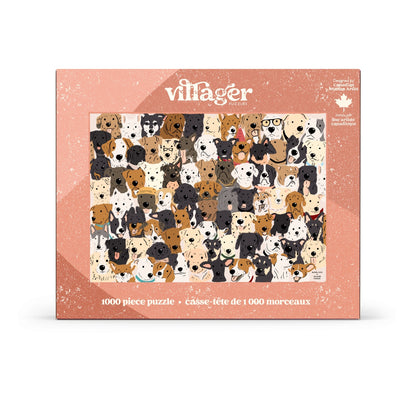 Rescue Dogs | 1000-Piece Puzzle for Adults | Designed in Canada by Rachel Lyon Villager Puzzles