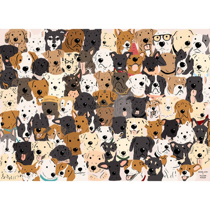 Rescue Dogs | 1000-Piece Puzzle for Adults | Designed in Canada by Rachel Lyon Villager Puzzles