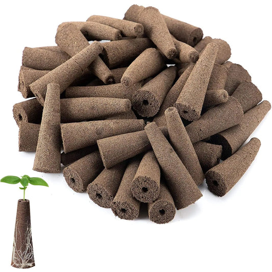 Éponges de Germination Hydroponique – Bouchons de Croissance Racinaire (50 pcs) Vert Un Jardin