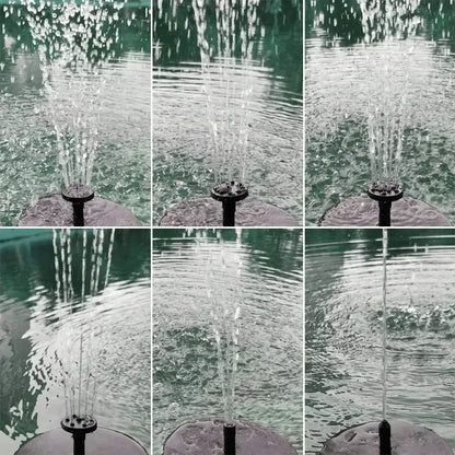 Pompe Fontaine Solaire Flottante – 4 Buses pour Bain d’Oiseaux, Bassin & Jardin