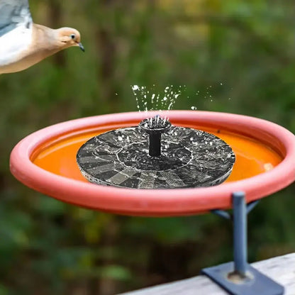 Pompe Fontaine Solaire Flottante – 4 Buses pour Bain d’Oiseaux, Bassin & Jardin