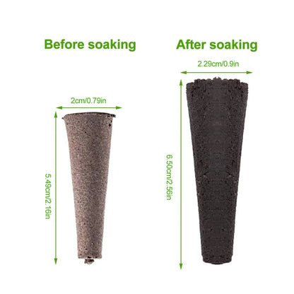 Éponges de Germination Hydroponique – Bouchons de Croissance Racinaire (50 pcs) Vert Un Jardin