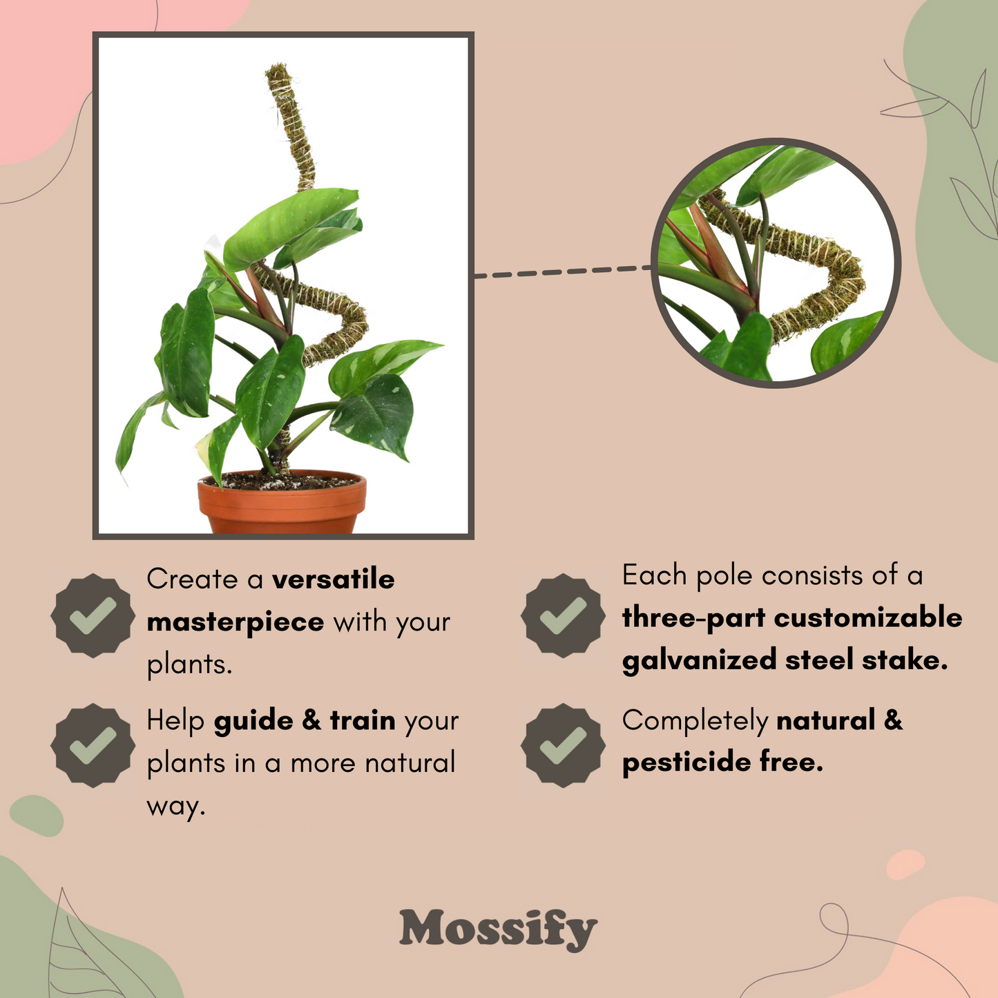 Ultimate Bendable Plant Support Pack Mossify