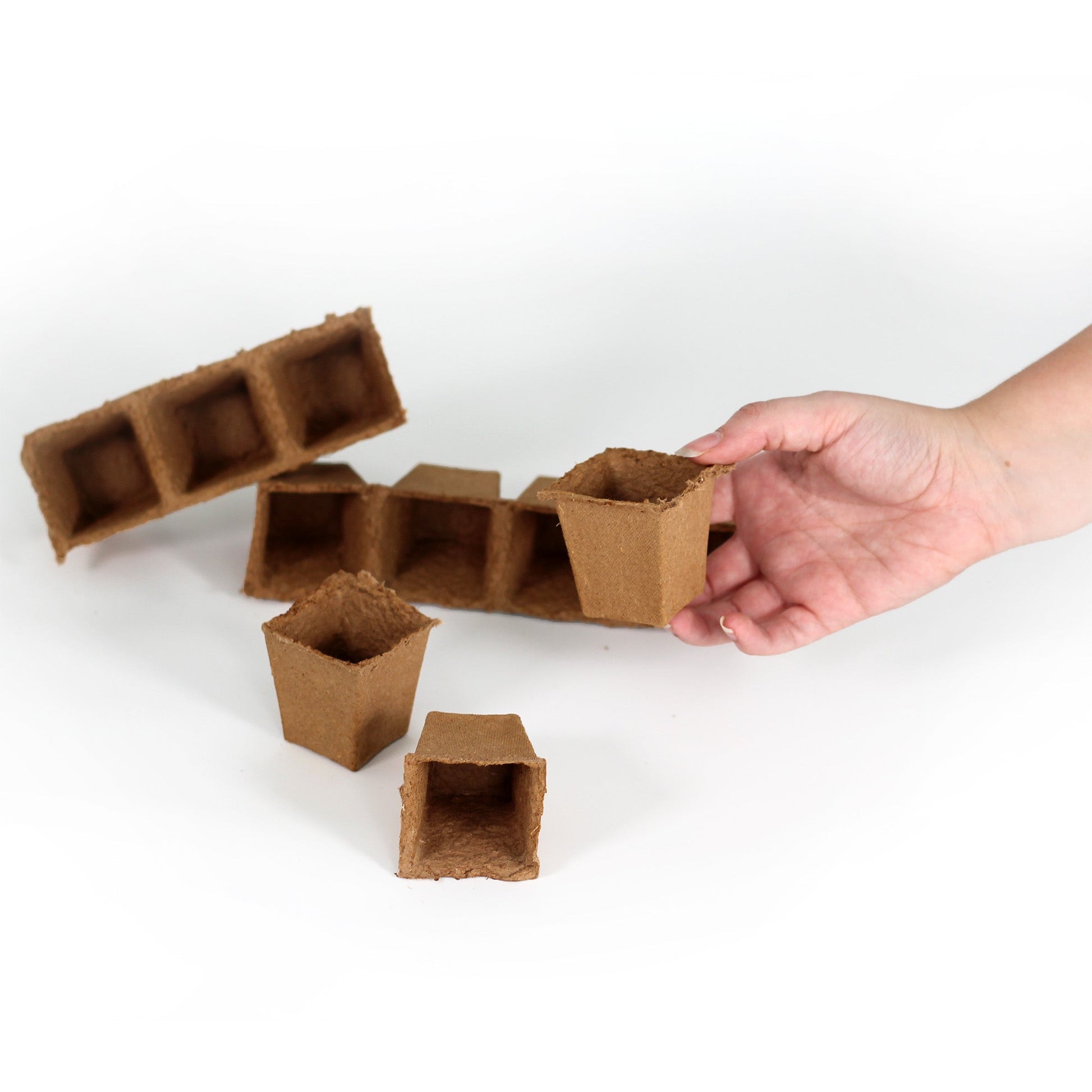2" Naked Pots | Plantable Seed Starter Trays - Organic & Biodegradable (100 cells) Daniel's Plants