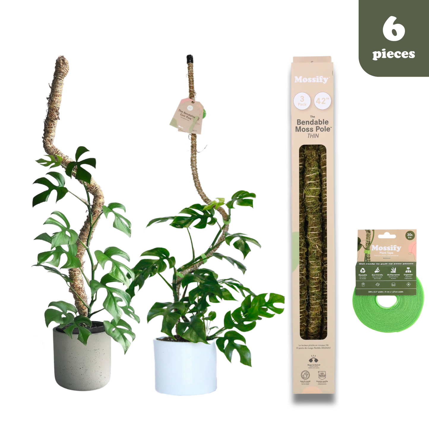 Ultimate Bendable Plant Support Pack Mossify
