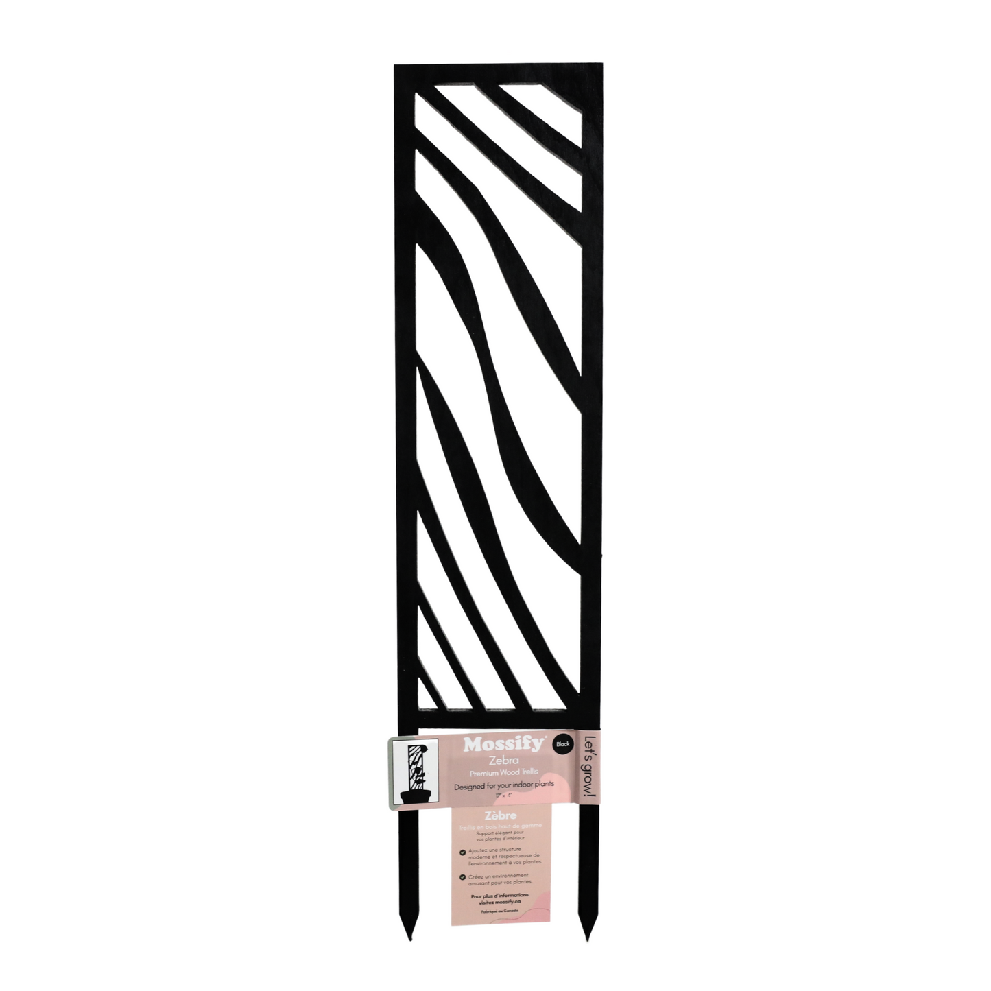 Zebra Wooden Trellis Mossify