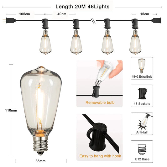 guirlande LED Genixgree 20 m