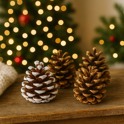 Pinecones - Natural & Frosted Mossify