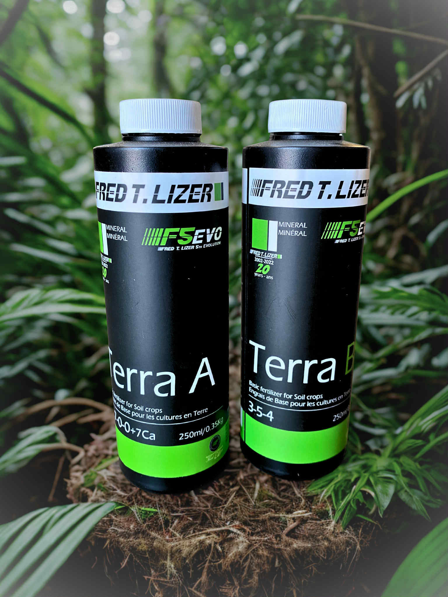 Fred T. Lizer™ - Kit d'engrais pour culture en terre, Terra A et B Fred T Lizer